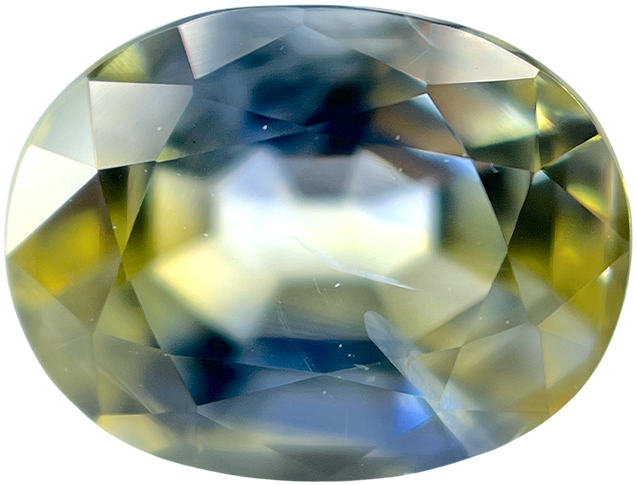 1.62 ct. Natural Blue-Yellow Bicolor Sapphire