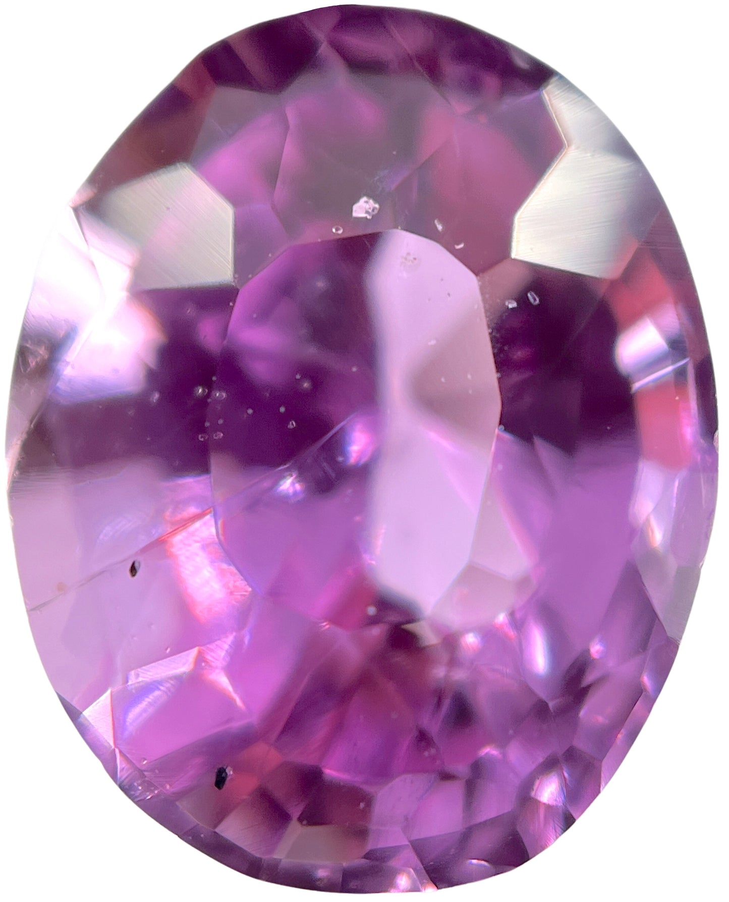 GIA 4.27 ct. Purple-Pink Natural Sapphire