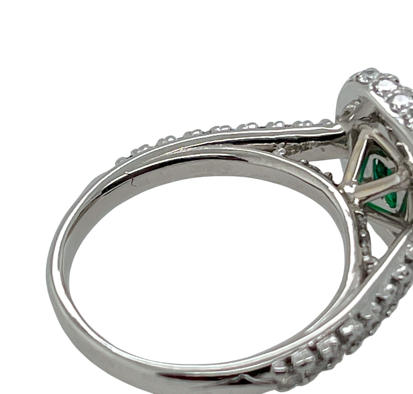 GIA 1.62 ct. Zambian Emerald & Diamond Ring in Platinum