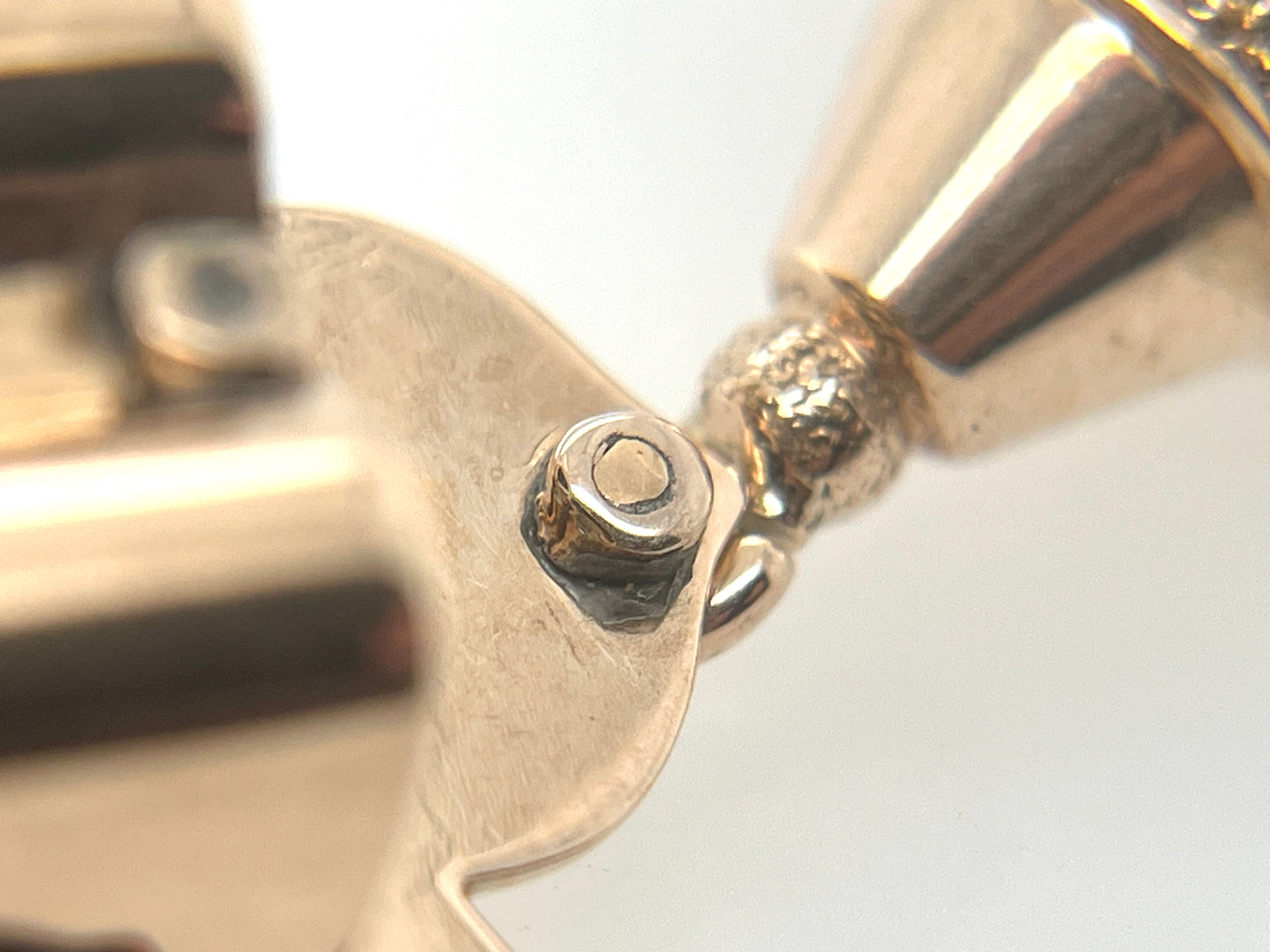 Victorian Era Taille d'Epargné Slide Pendant in 10K Gold