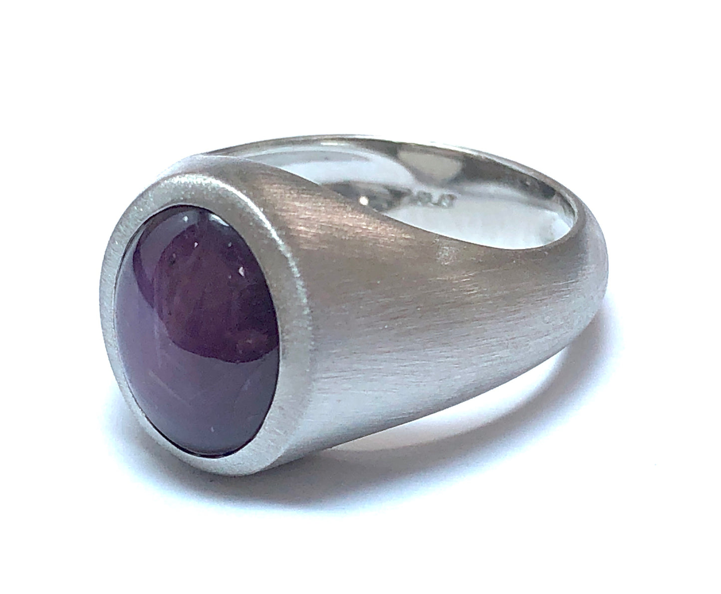 GIA 6.33 ct. No-Heat Star Sapphire Ring in Platinum