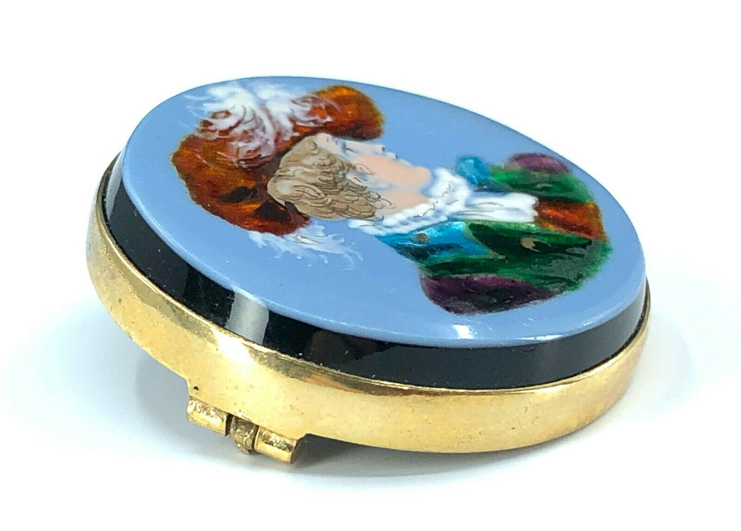Victorian Era Portrait Brooch in 14K Gold