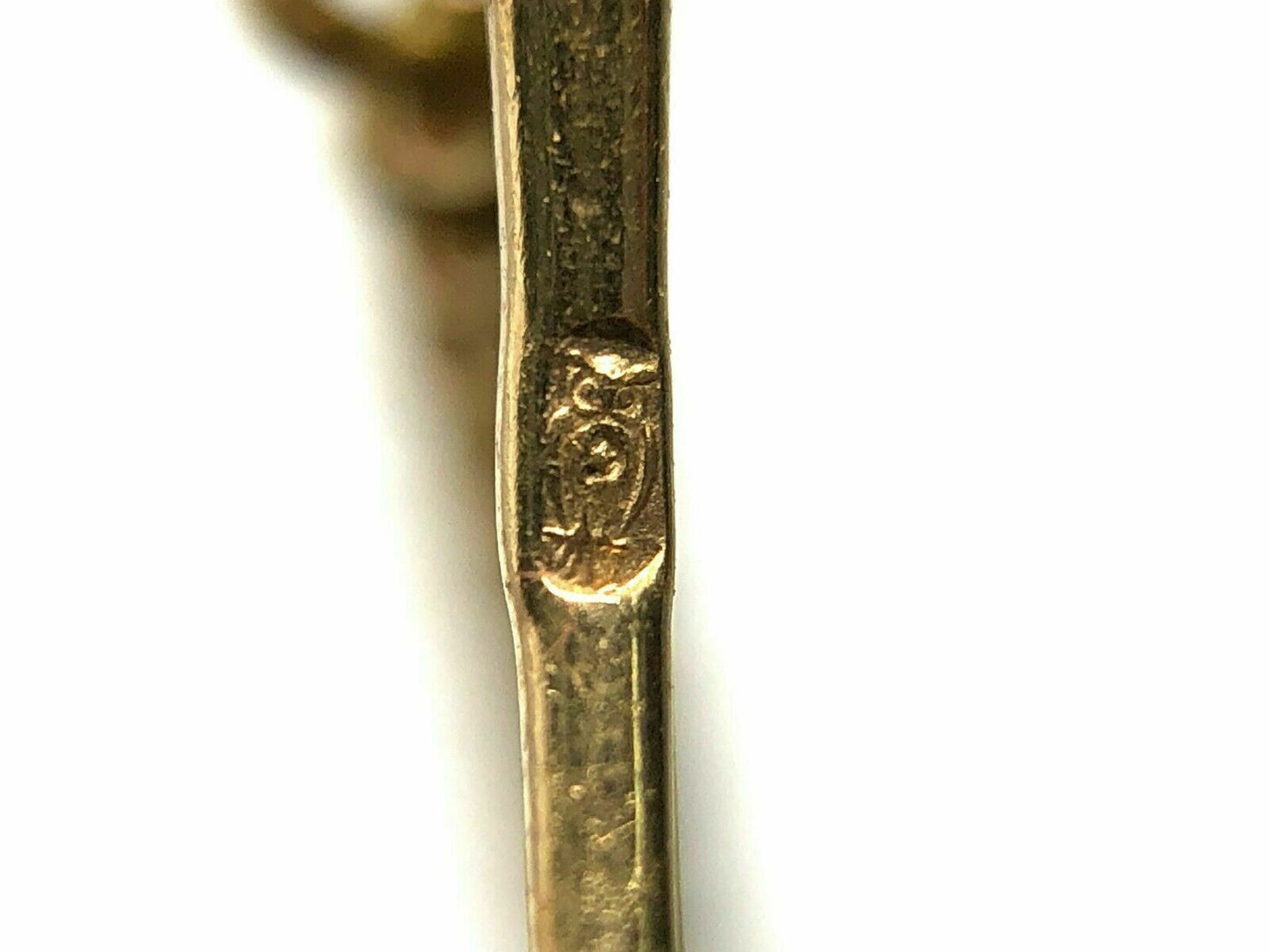 Victorian Era Antique Rose Cut Diamond, Natural Pearl & Enamel Brooch in 18K Gold