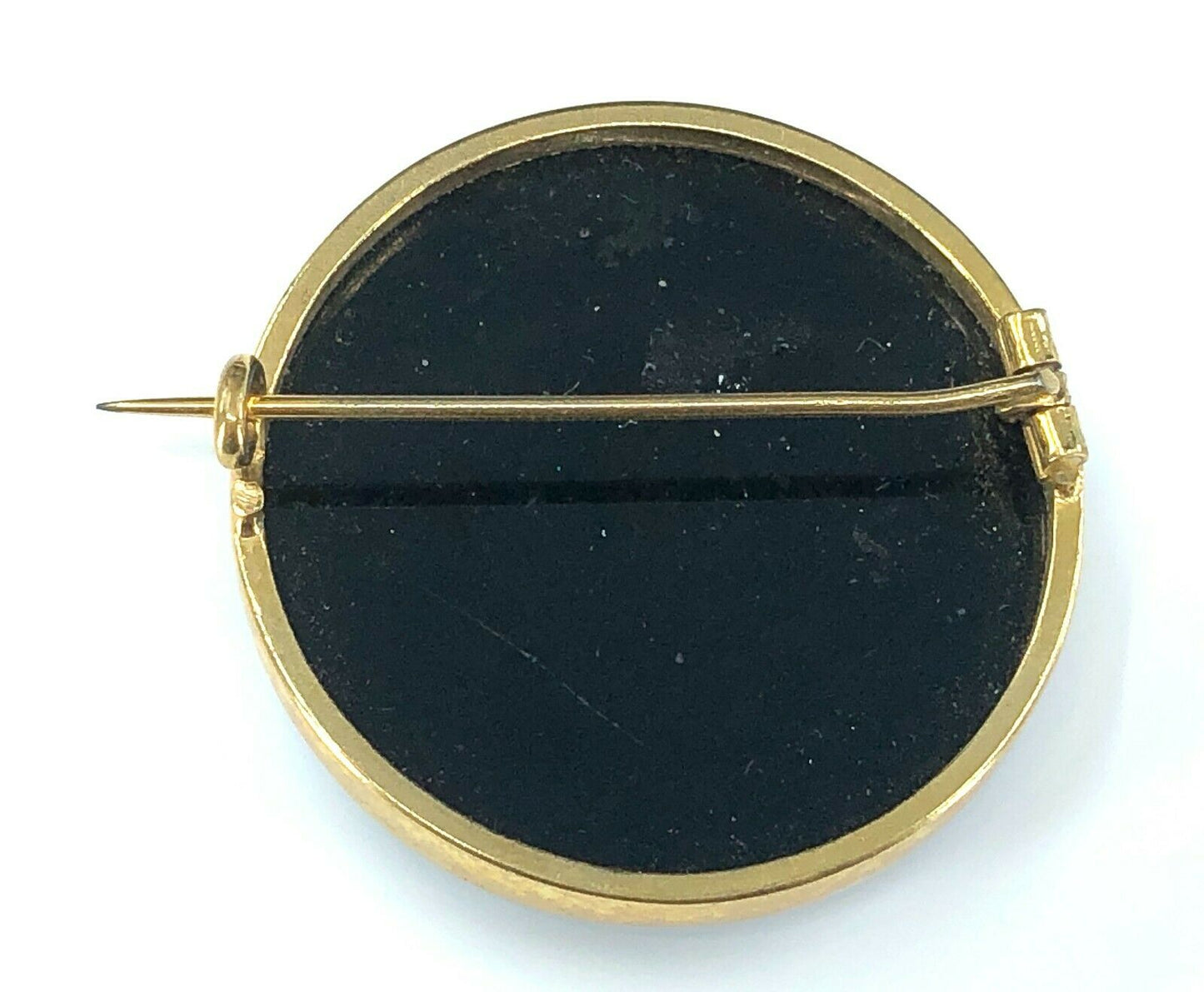 Victorian Era Portrait Brooch in 14K Gold
