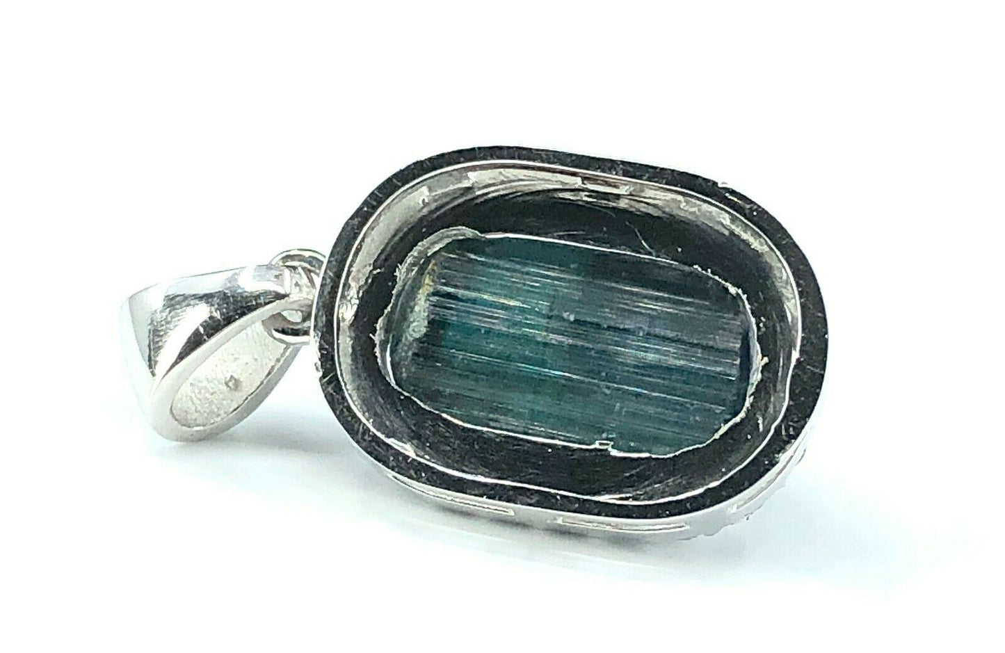 GIA 6.16 ct. Cat's Eye Tourmaline & Diamond Pendant in Platinum