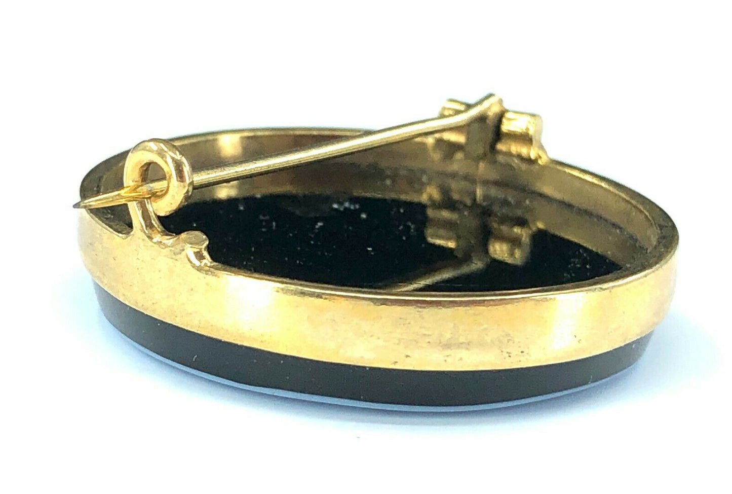 Victorian Era Portrait Brooch in 14K Gold