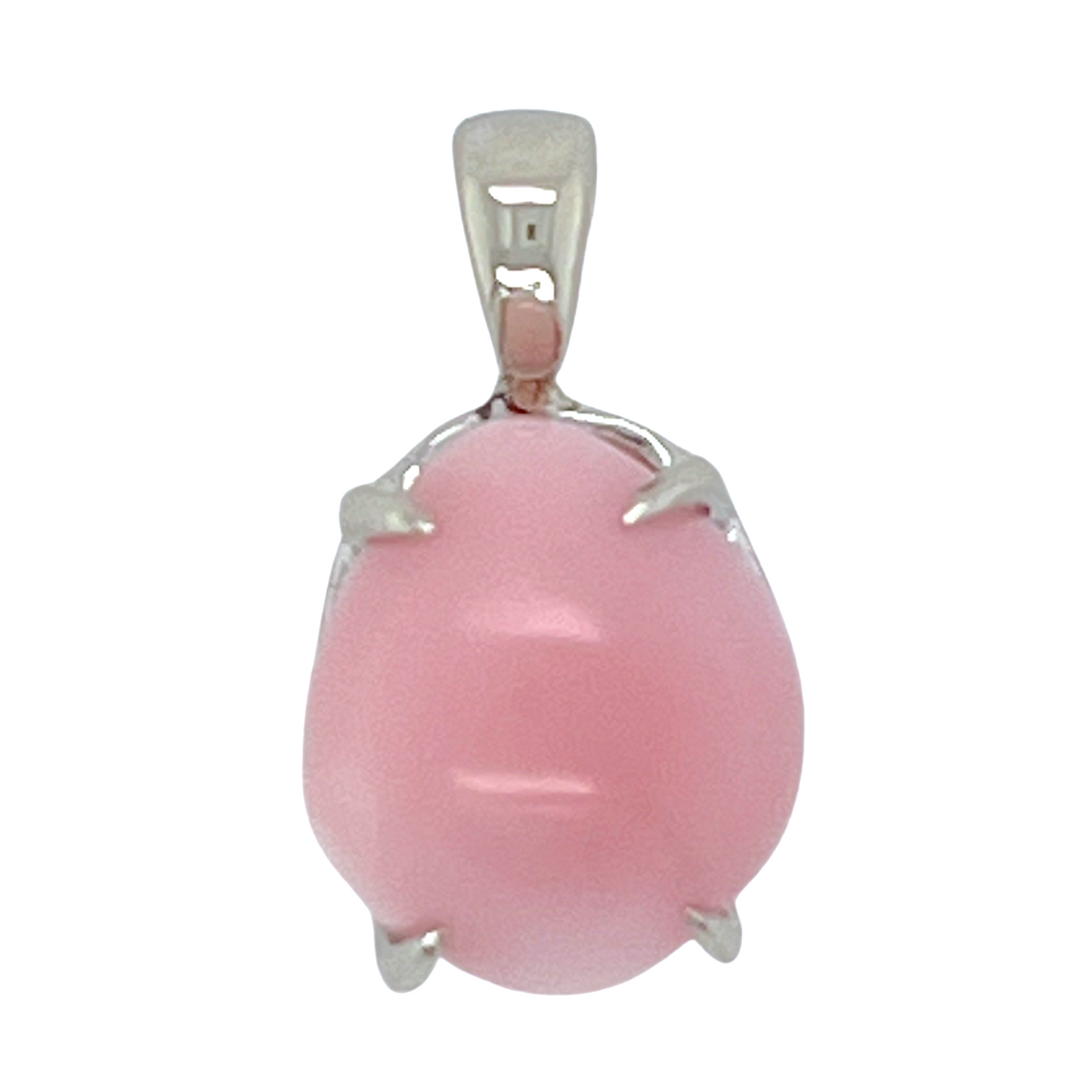 6.90 ct. Natural Pink Conch Pearl Pendant in 14K White Gold