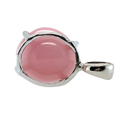 6.90 ct. Natural Pink Conch Pearl Pendant in 14K White Gold