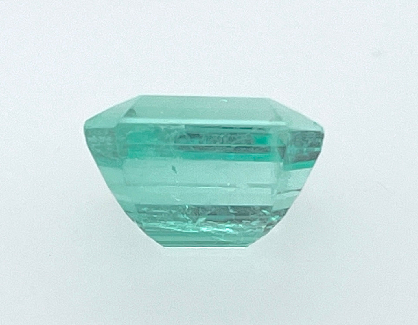 GIA 7.08 ct. Light Green Colombian Emerald