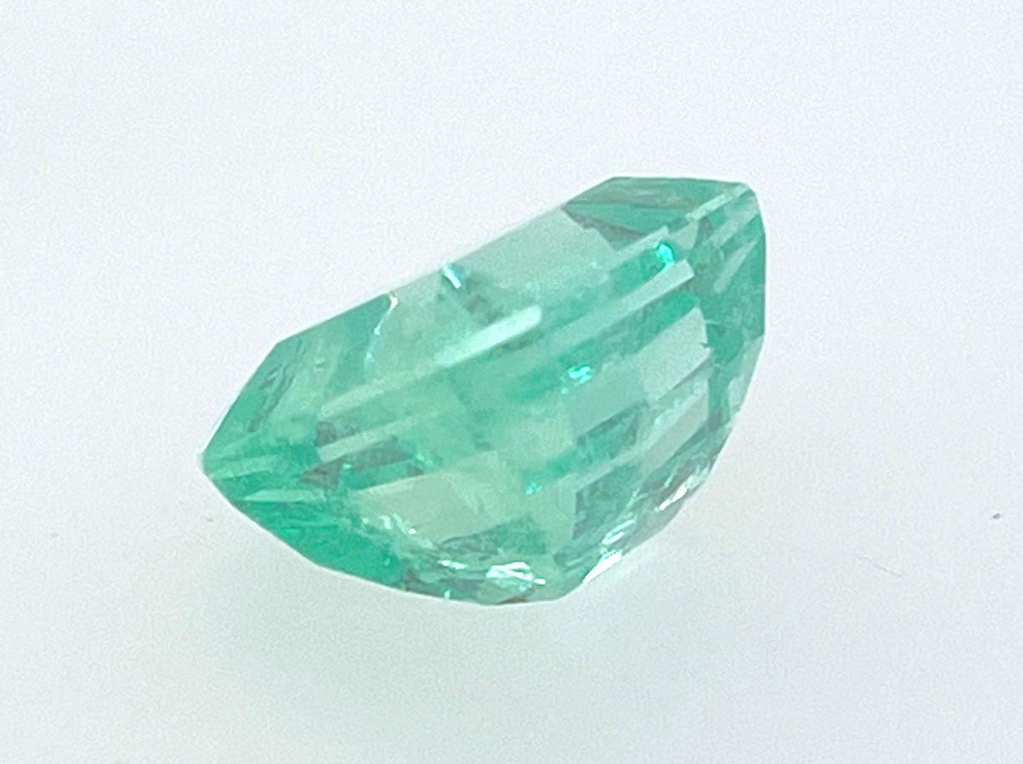 GIA 7.08 ct. Light Green Colombian Emerald