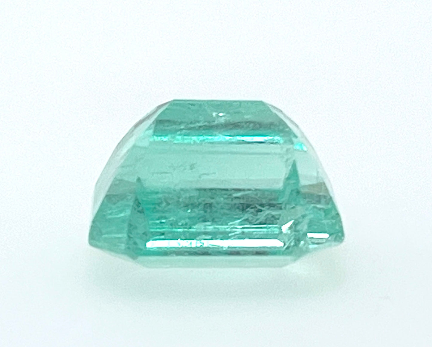 GIA 7.08 ct. Light Green Colombian Emerald