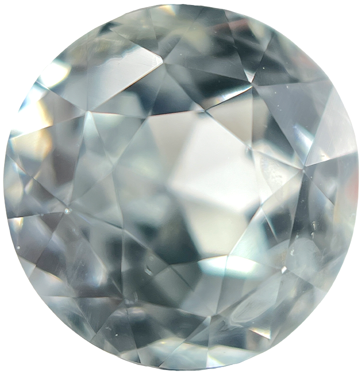 GIA 3.04 ct. Natural No Heat Very Light Blue Sapphire