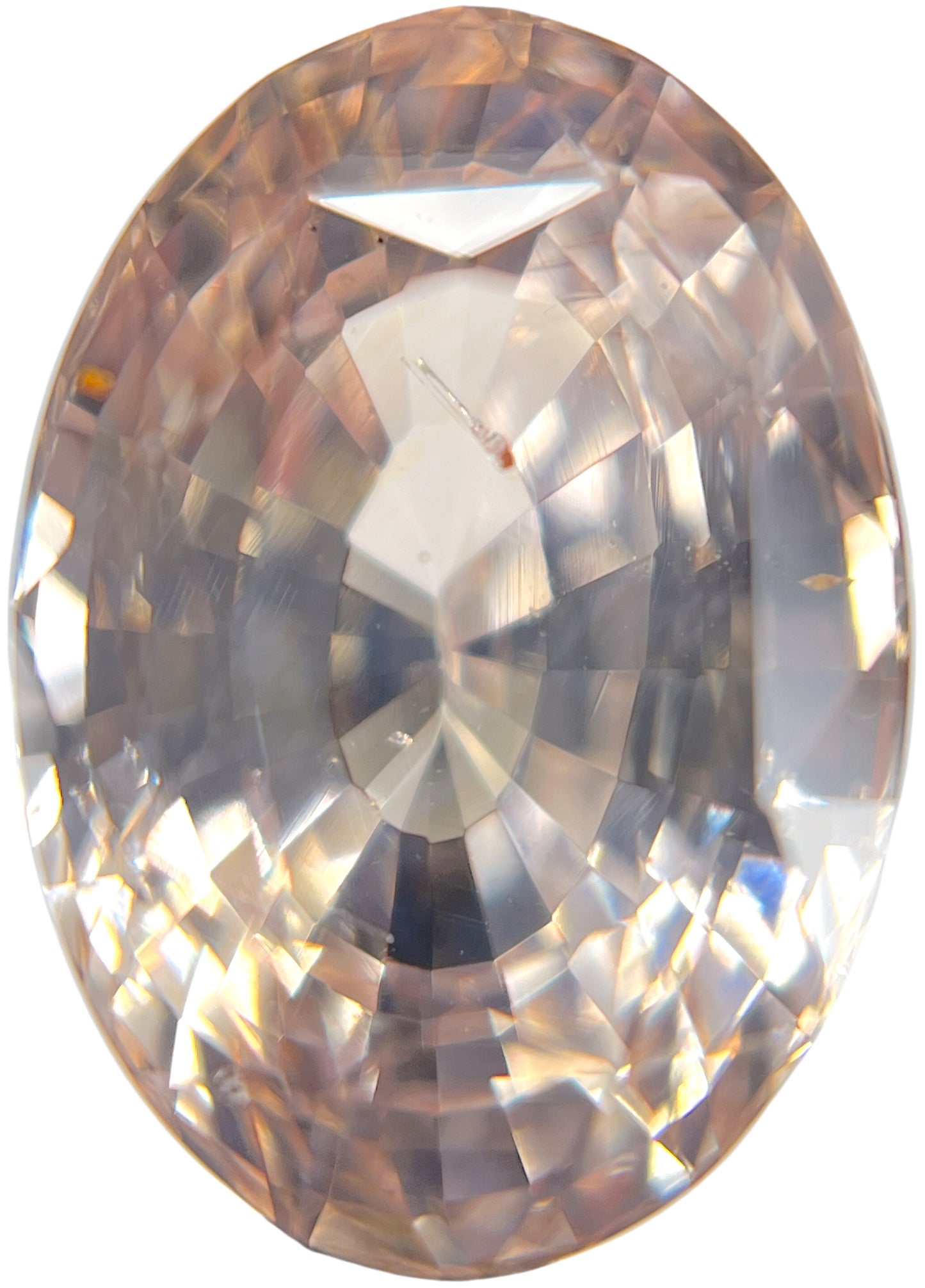 GIA 4.57 ct. Natural No Heat Peach Sapphire