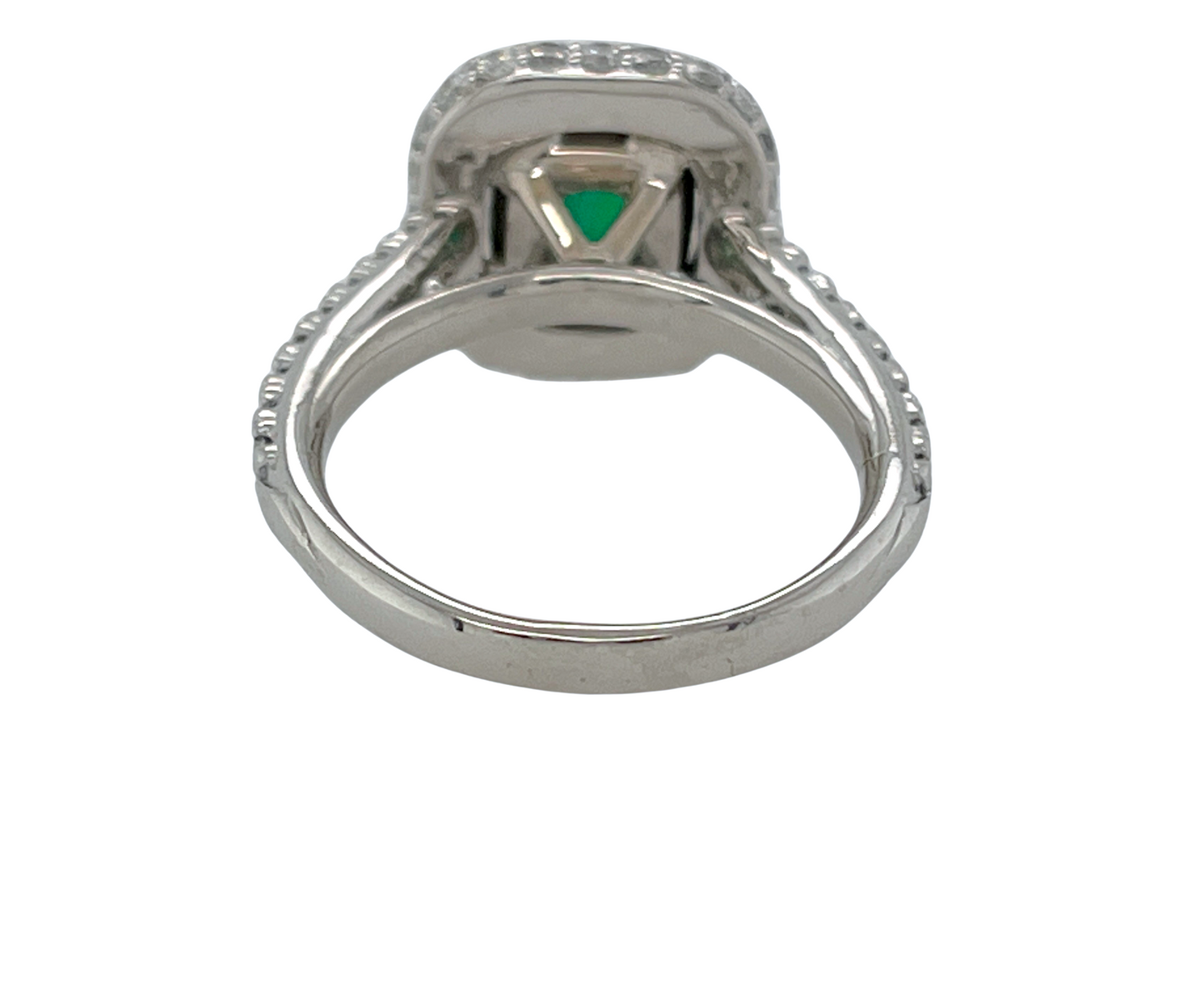 GIA 1.62 ct. Zambian Emerald & Diamond Ring in Platinum