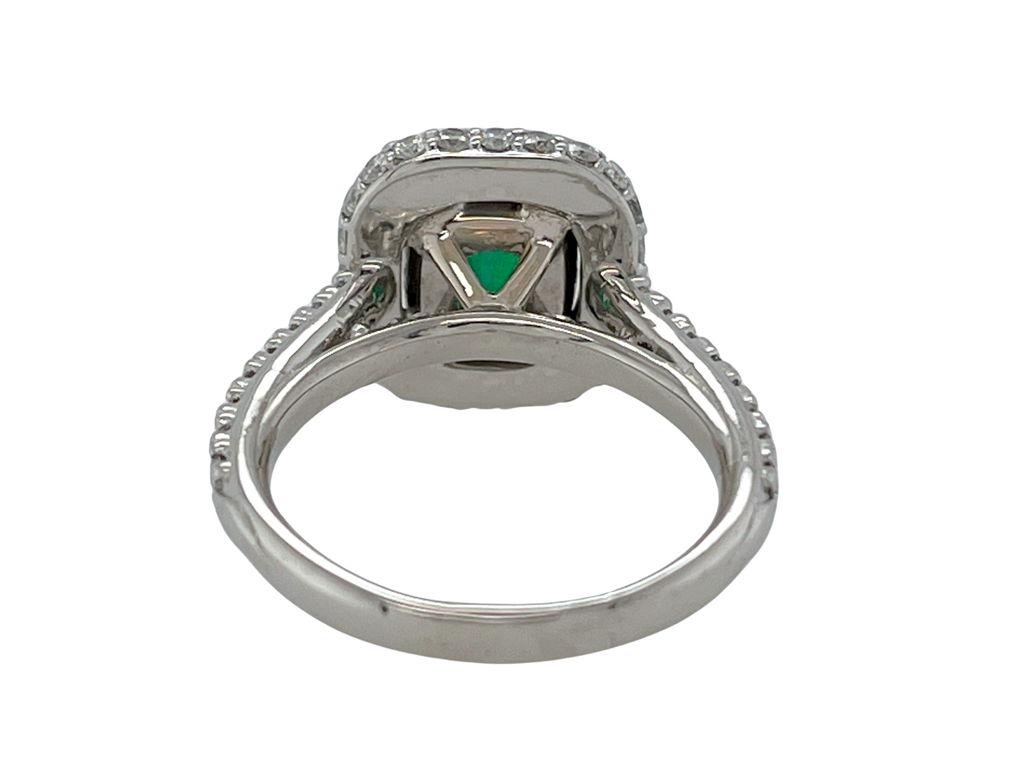 GIA 1.62 ct. Zambian Emerald & Diamond Ring in Platinum