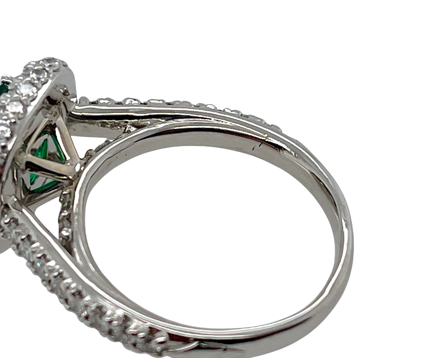 GIA 1.62 ct. Zambian Emerald & Diamond Ring in Platinum