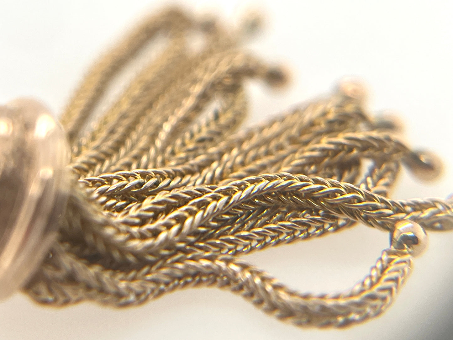 Victorian Era Taille d'Epargné Slide Pendant in 10K Gold