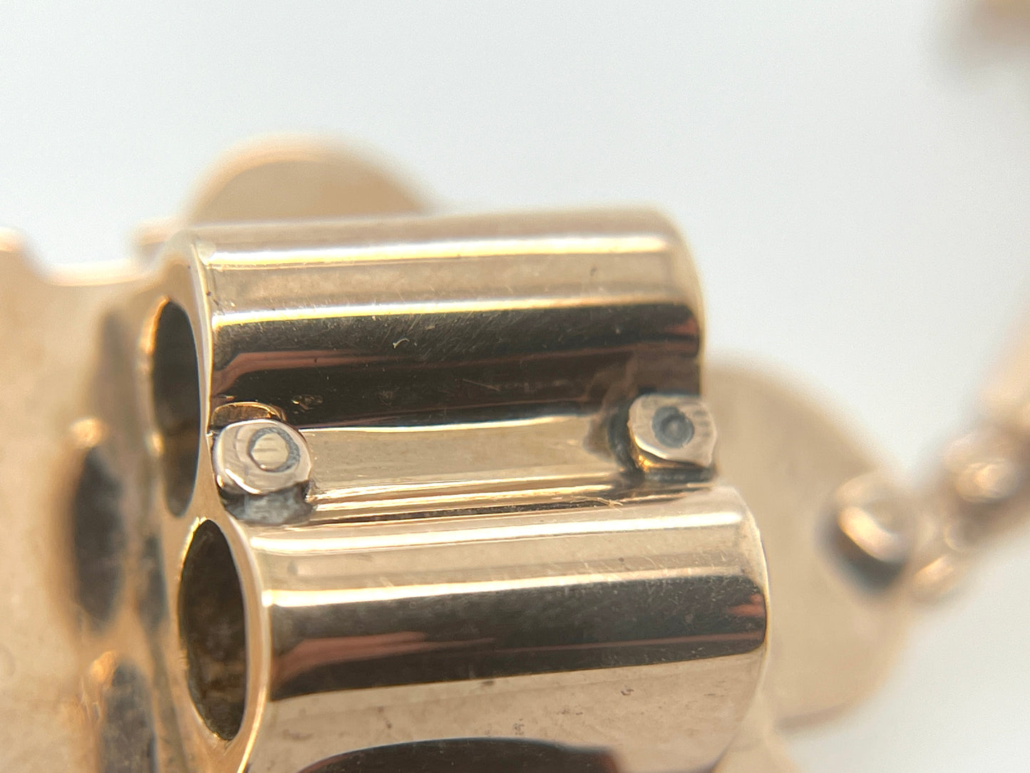 Victorian Era Taille d'Epargné Slide Pendant in 10K Gold