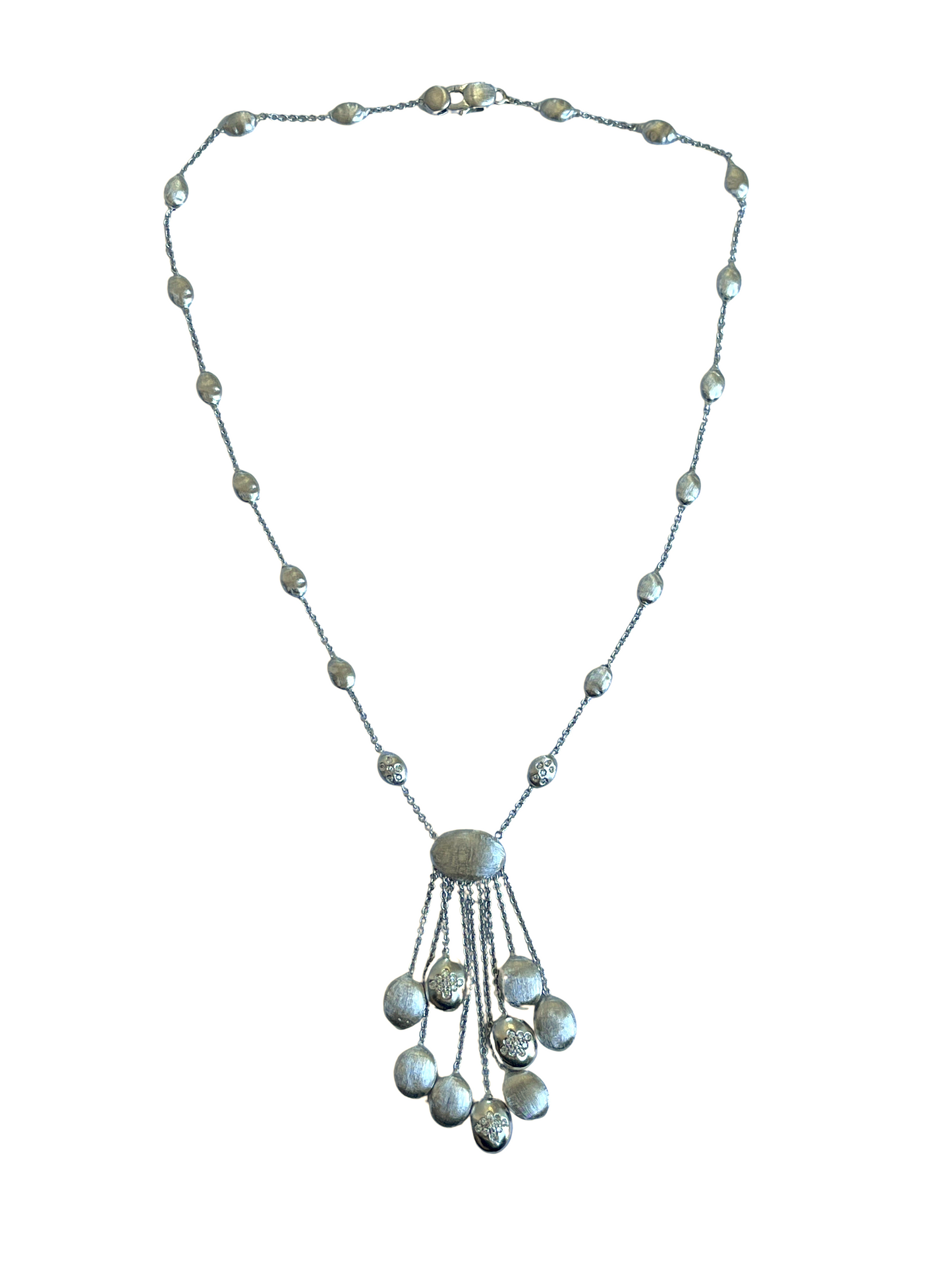 Rare Marco Bicego Diamond Necklace in 18K White Gold