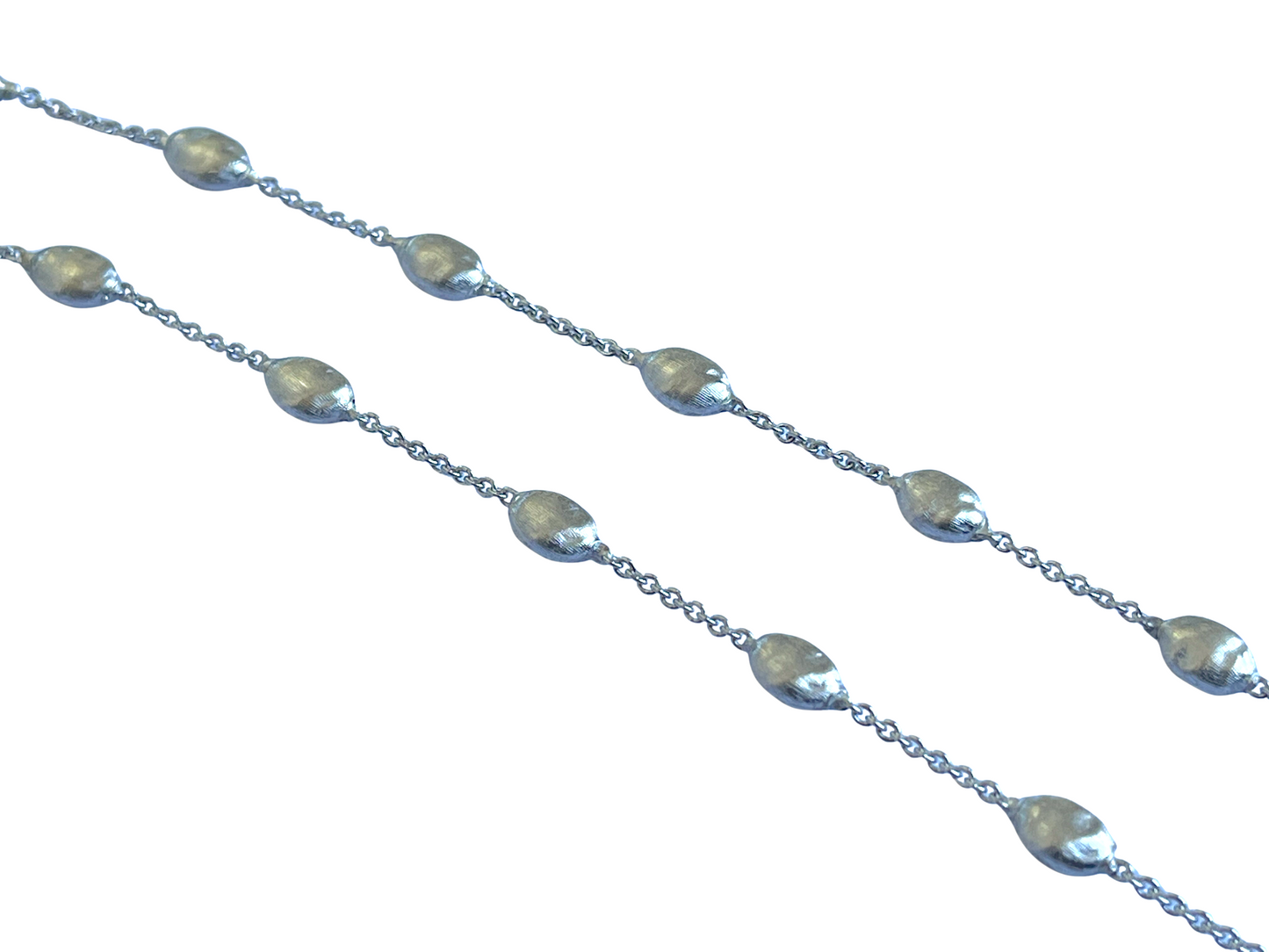 Rare Marco Bicego Diamond Necklace in 18K White Gold