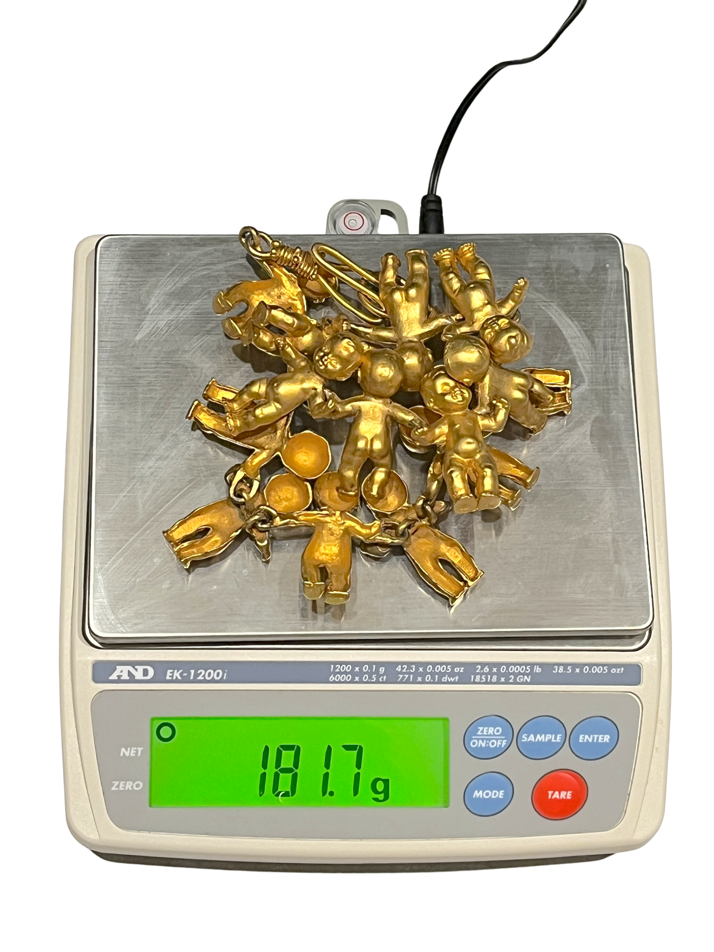 Rare Alison Mager Sculptural Baby Necklace