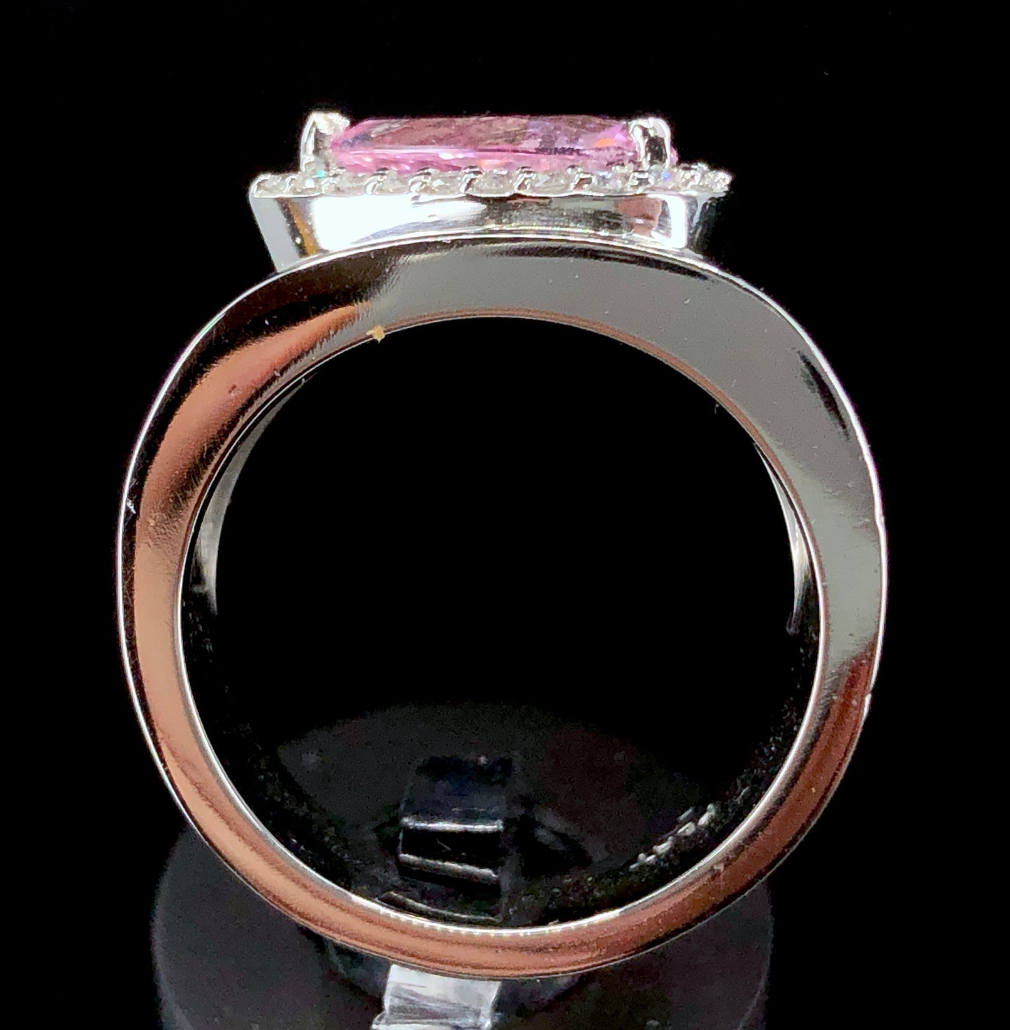 GIA 1.77 ct. No-Heat Padparadscha Sapphire & Diamond Ring in Platinum