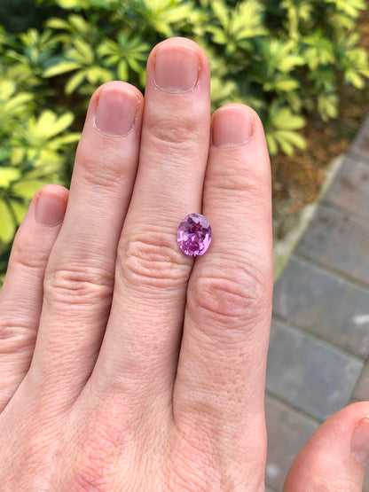 GIA 4.27 ct. Purple-Pink Natural Sapphire