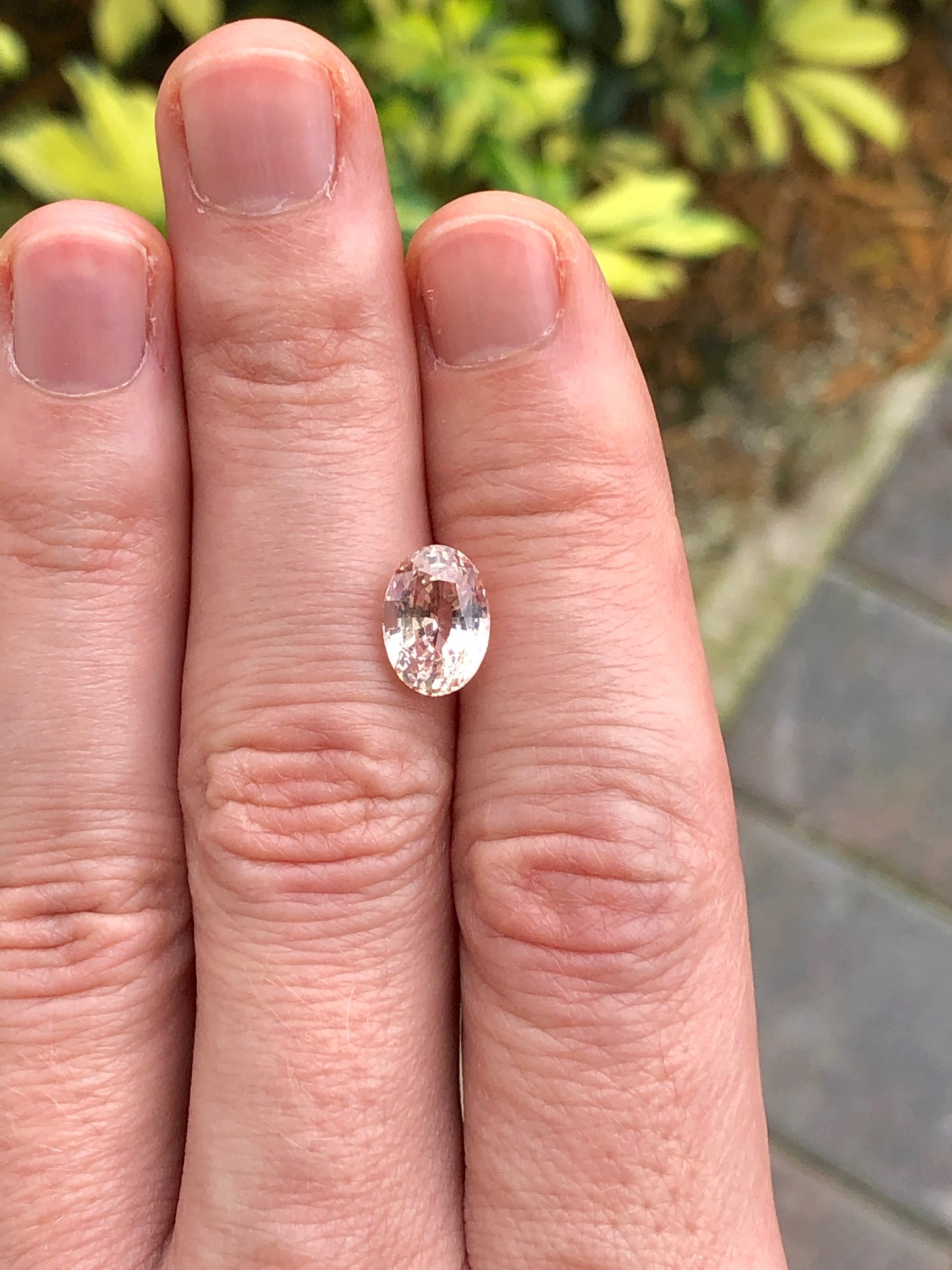 GIA 4.57 ct. Natural No Heat Peach Sapphire