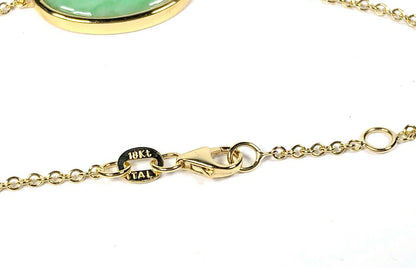 5.04 ct. Type A Jade Bracelet in 18K Yellow Gold
