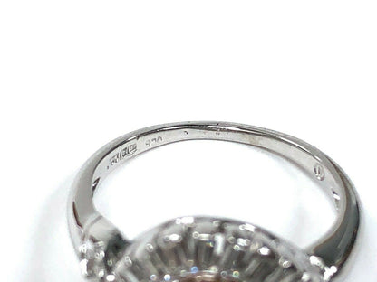 Spessartine & Diamond Ring in Platinum