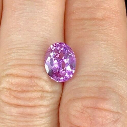 GIA 4.27 ct. Purple-Pink Natural Sapphire